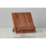 Scalloped Wood Book Stand, Natural