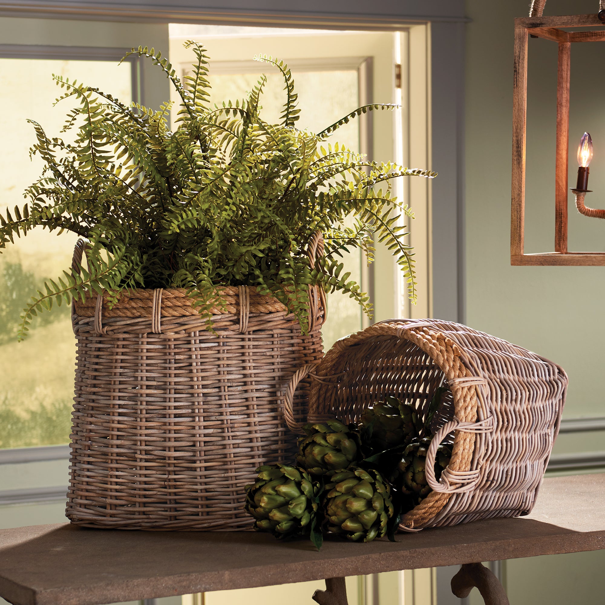 Sandy Harvest Baskets, Set of 2