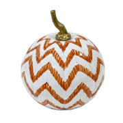 Rusty Red Chevron Pumpkin