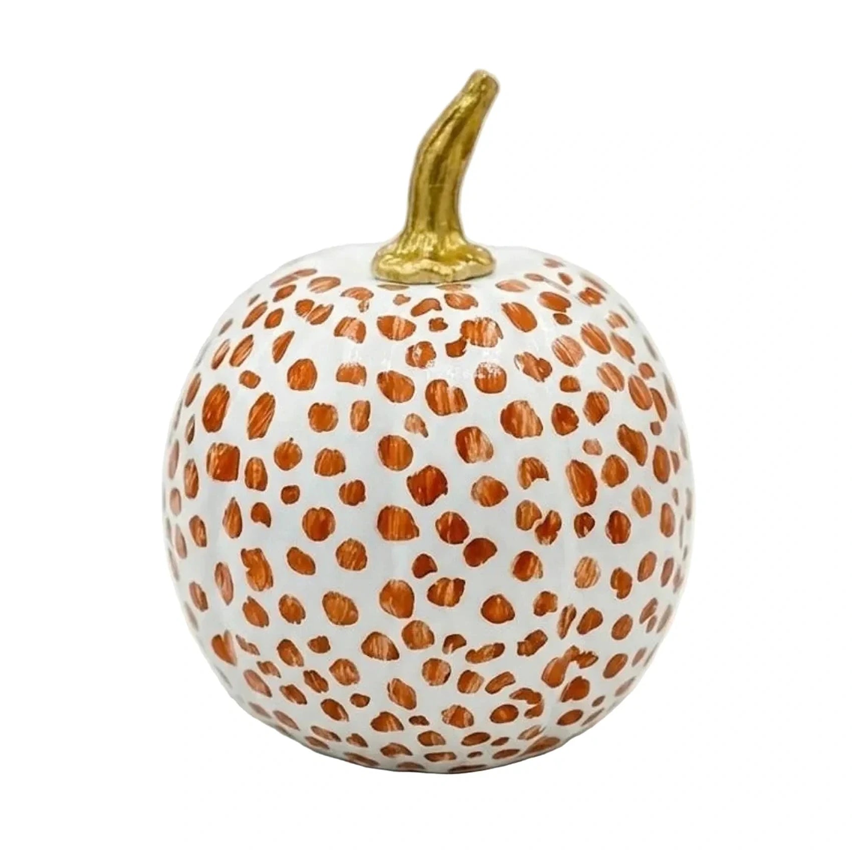 Rusty Red Dotted Pumpkin