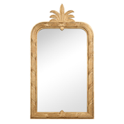 Gilded Pineapple Crest Mirror