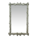 Faux Bois Mirror White Plain Mirror