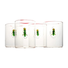Christmas Tree Hiball Glasses, Set/4