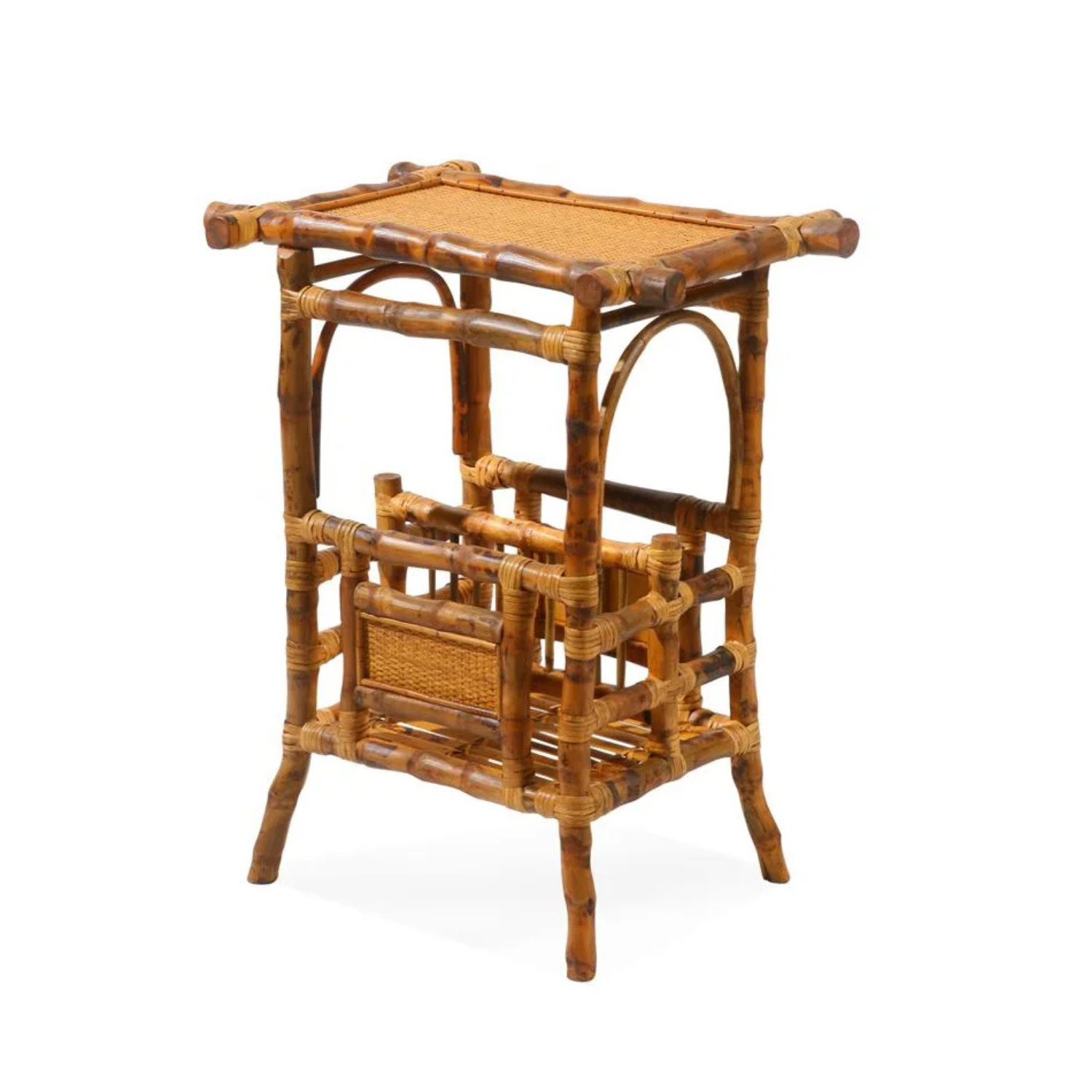 Palm Magazine Side Table Rattan