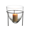 CLEAR BELL IN METAL STAND