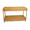 Large SCALLOPED SIDEBOARD TABLE