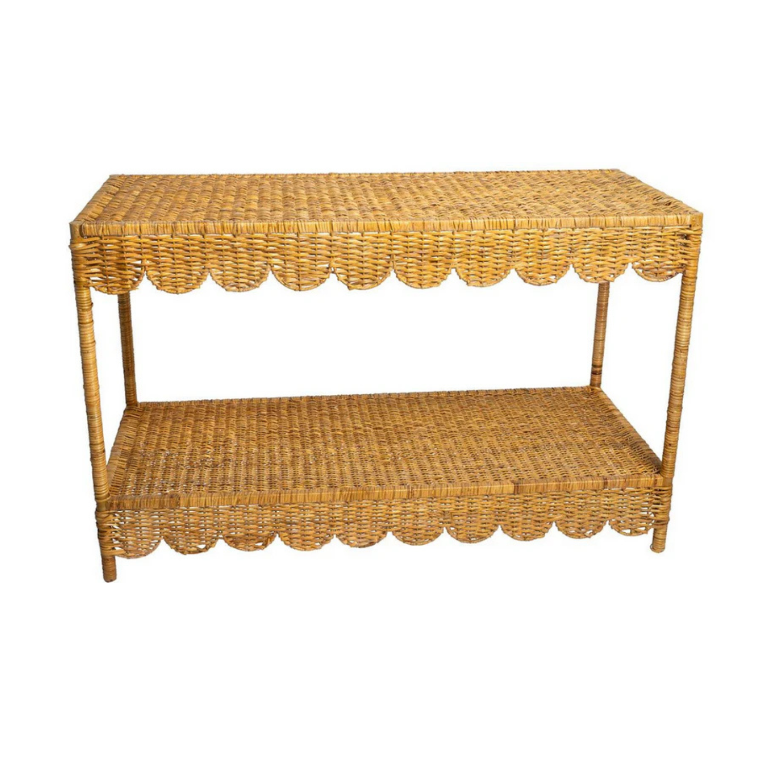Large SCALLOPED SIDEBOARD TABLE