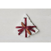 Mini Tree Board, White, Merlot Ribbon