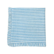 Blue Stripes with Ruffle - Napkin - Set of 4