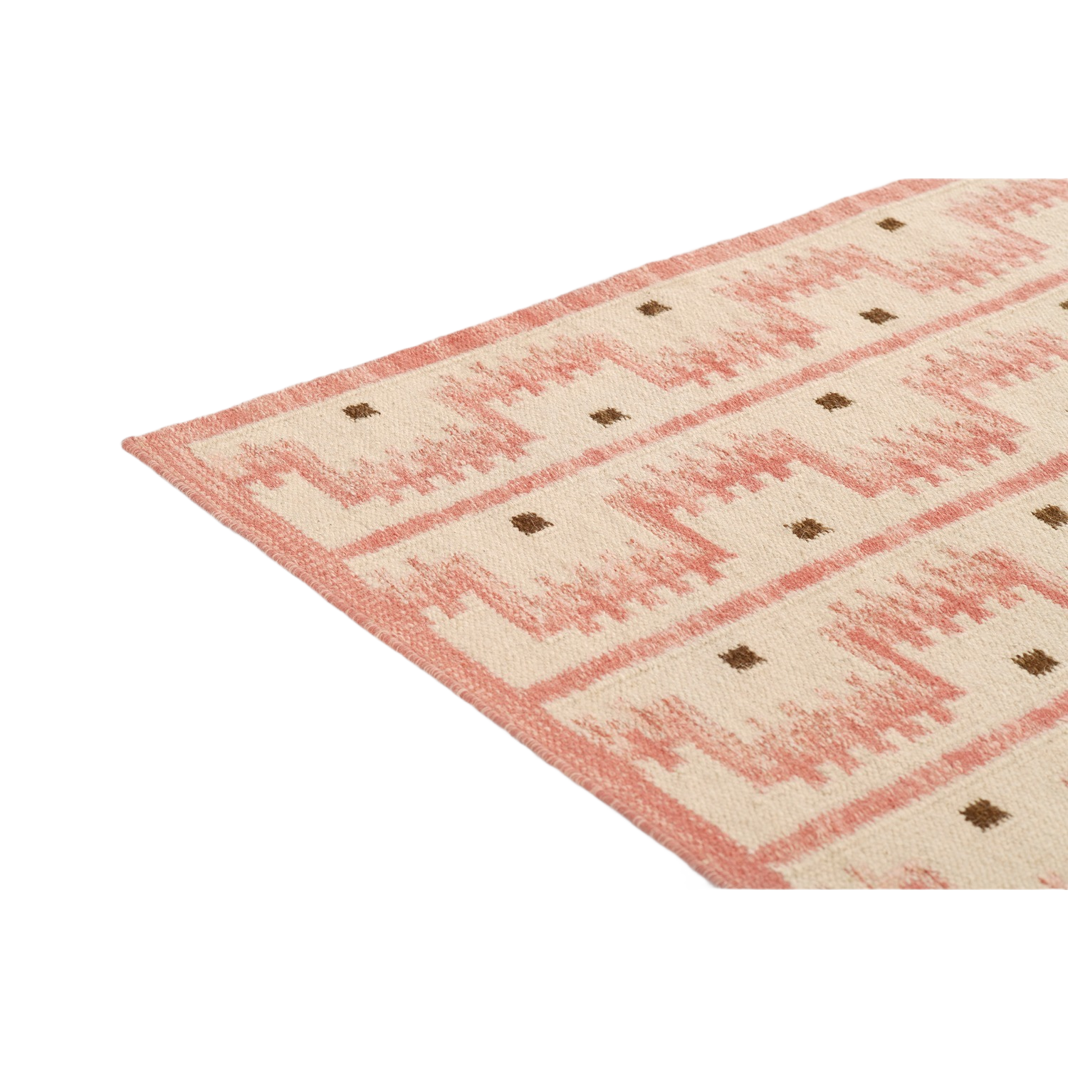 Scandi Staircase Pattern Handwoven Rug