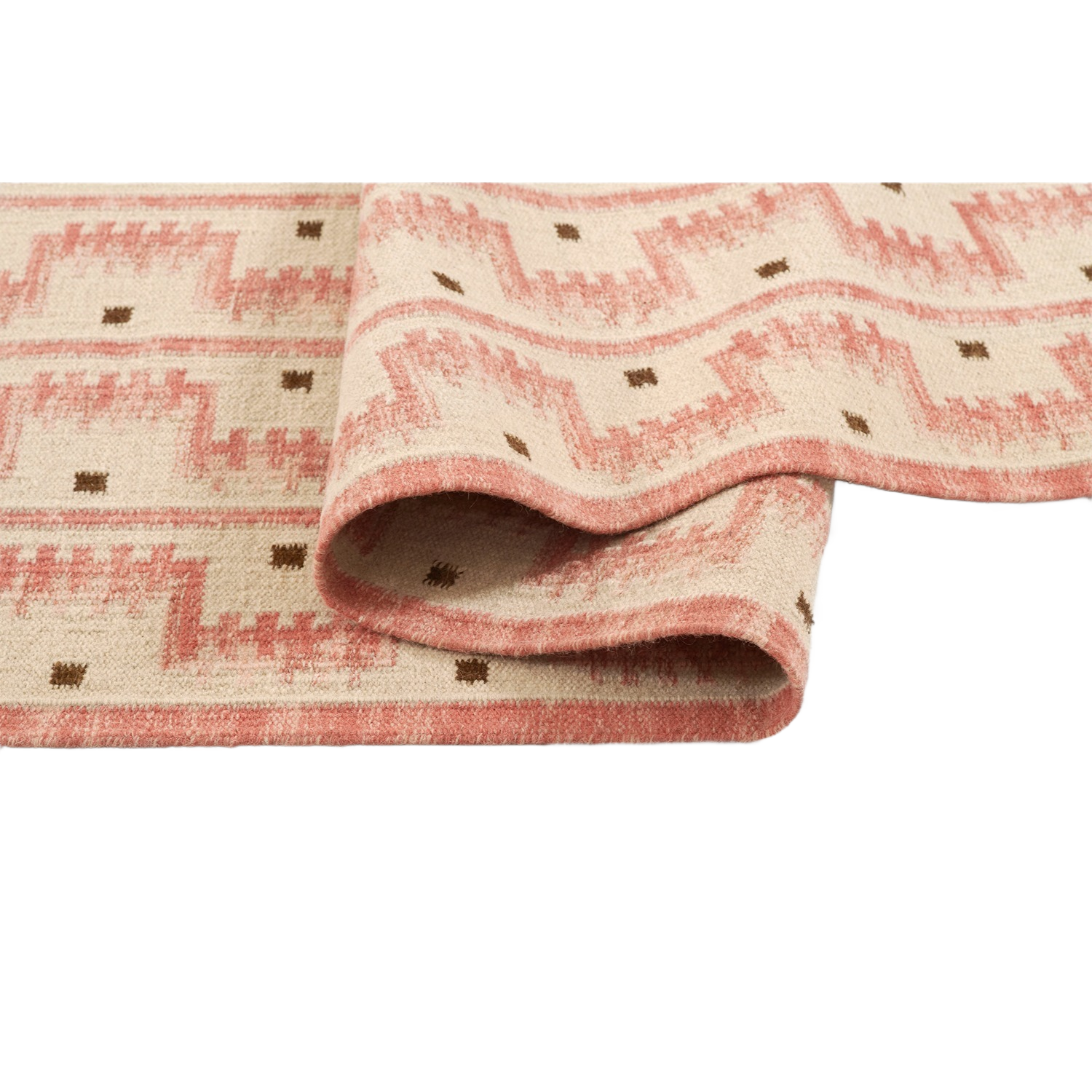 Scandi Staircase Pattern Handwoven Rug