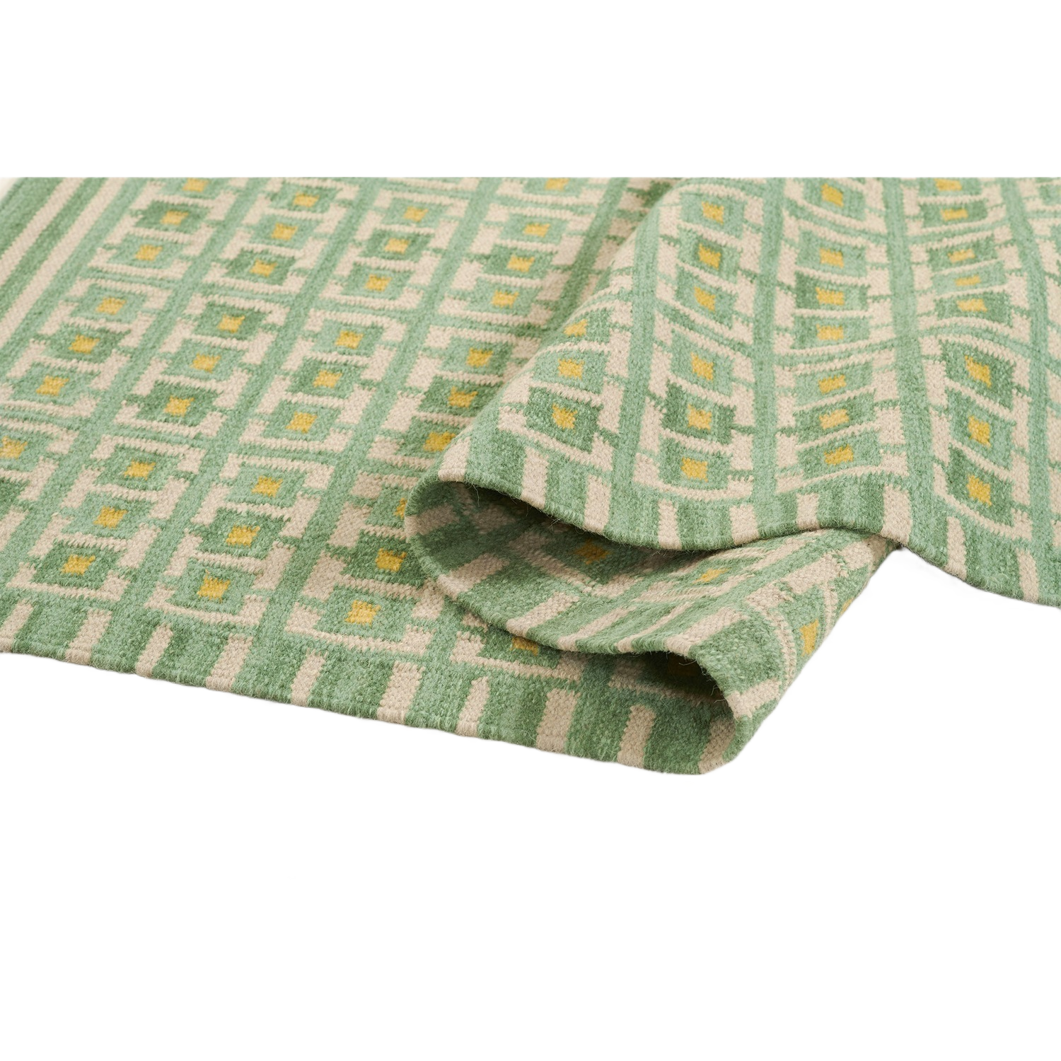 Scandi Square Grid Handwoven Rug