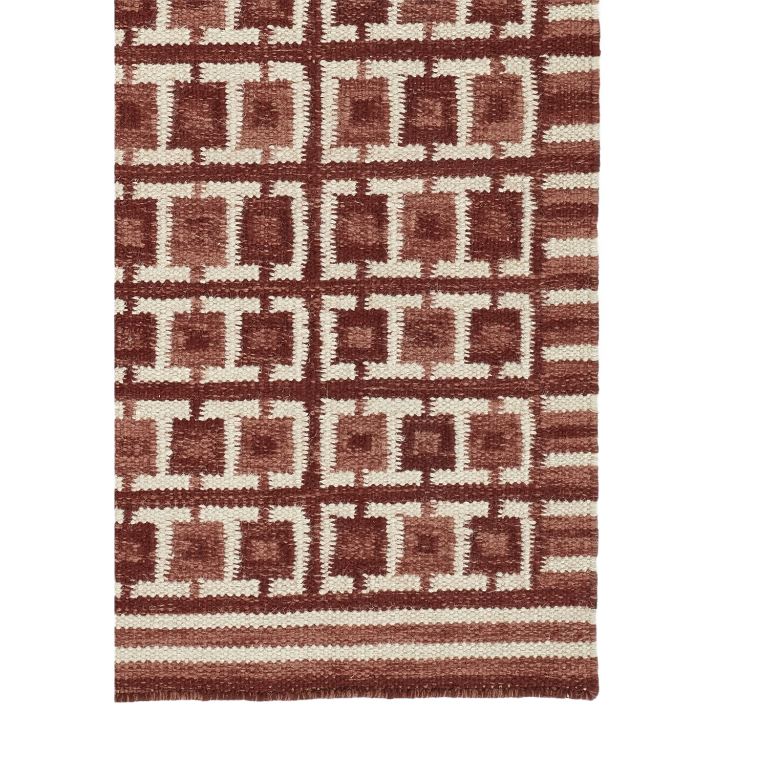 Scandi Square Grid Handwoven Rug