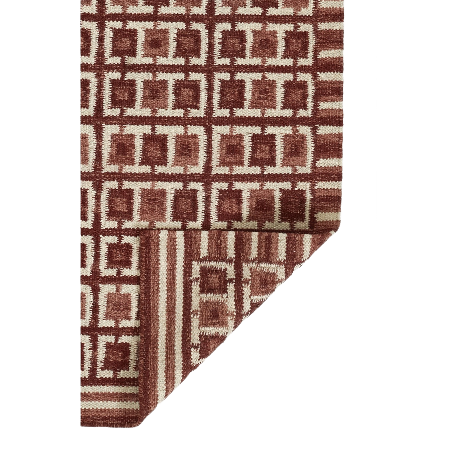 Scandi Square Grid Handwoven Rug