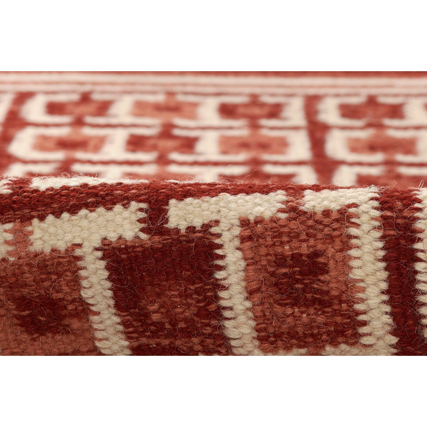 Scandi Square Grid Handwoven Rug