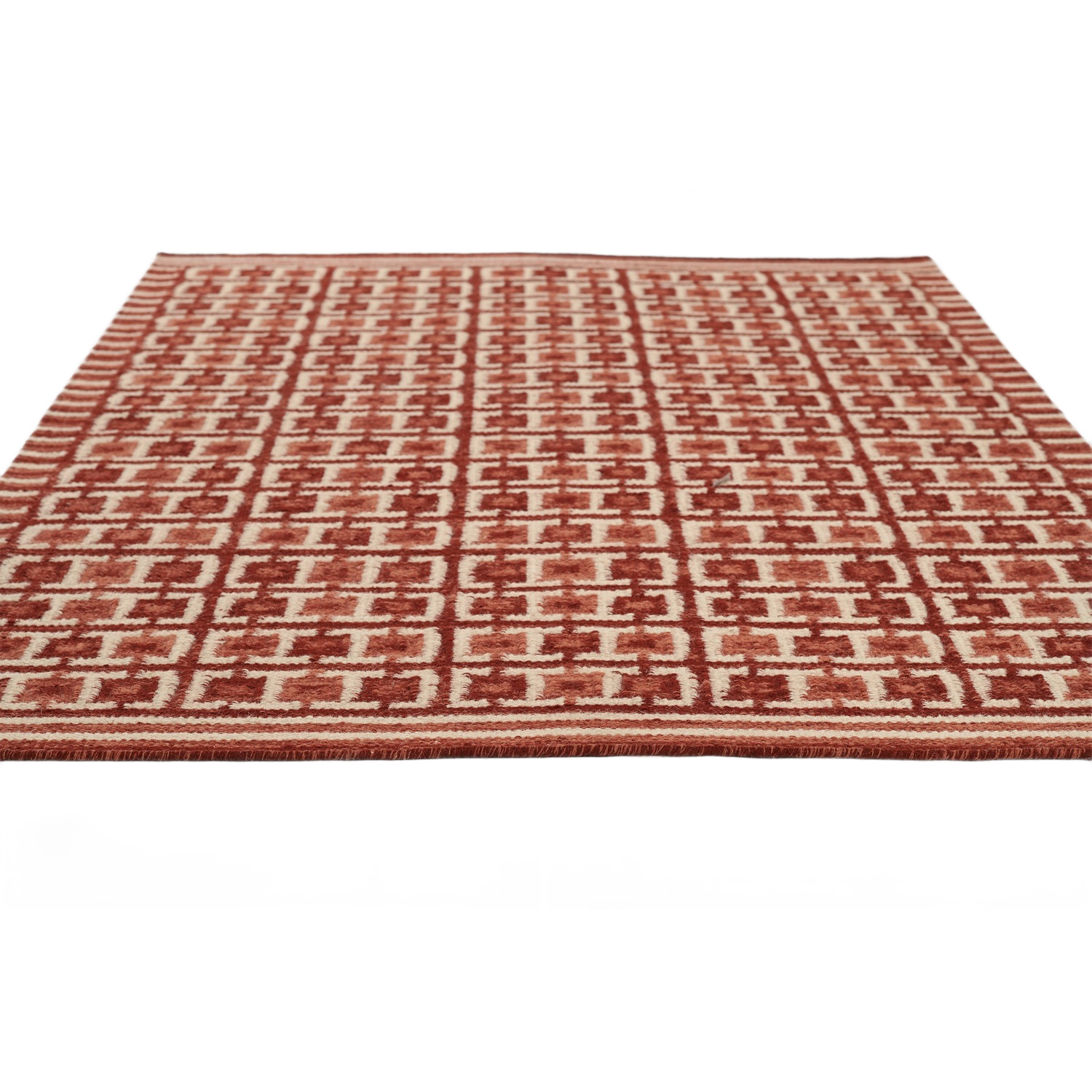 Scandi Square Grid Handwoven Rug