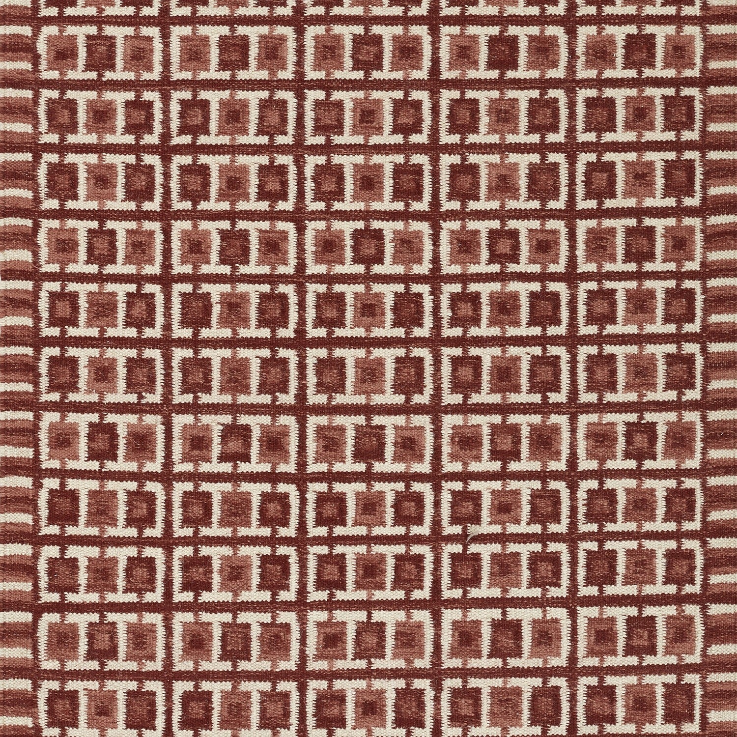 Scandi Square Grid Handwoven Rug