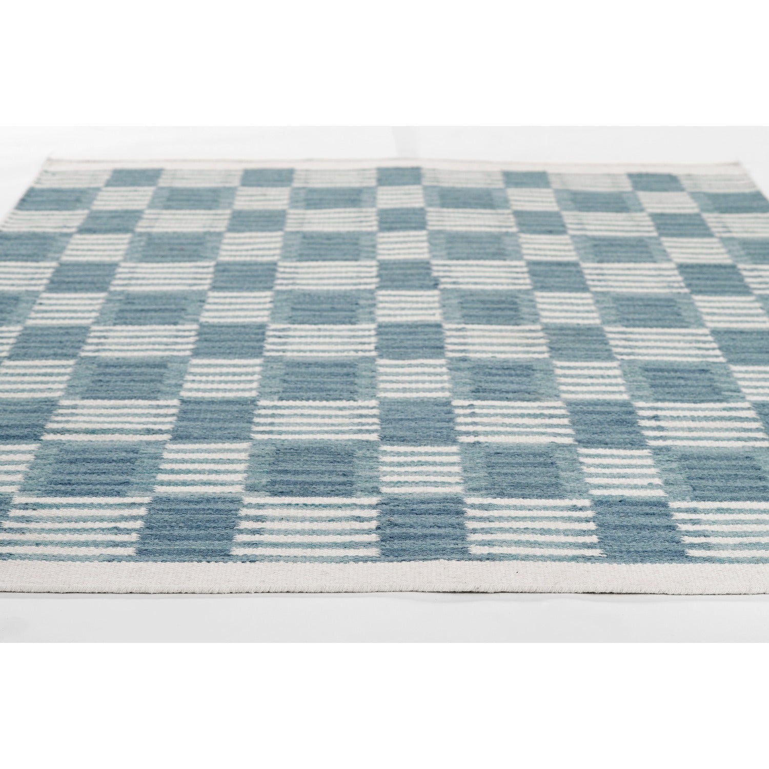 Scandi Checkered Handwoven Rug