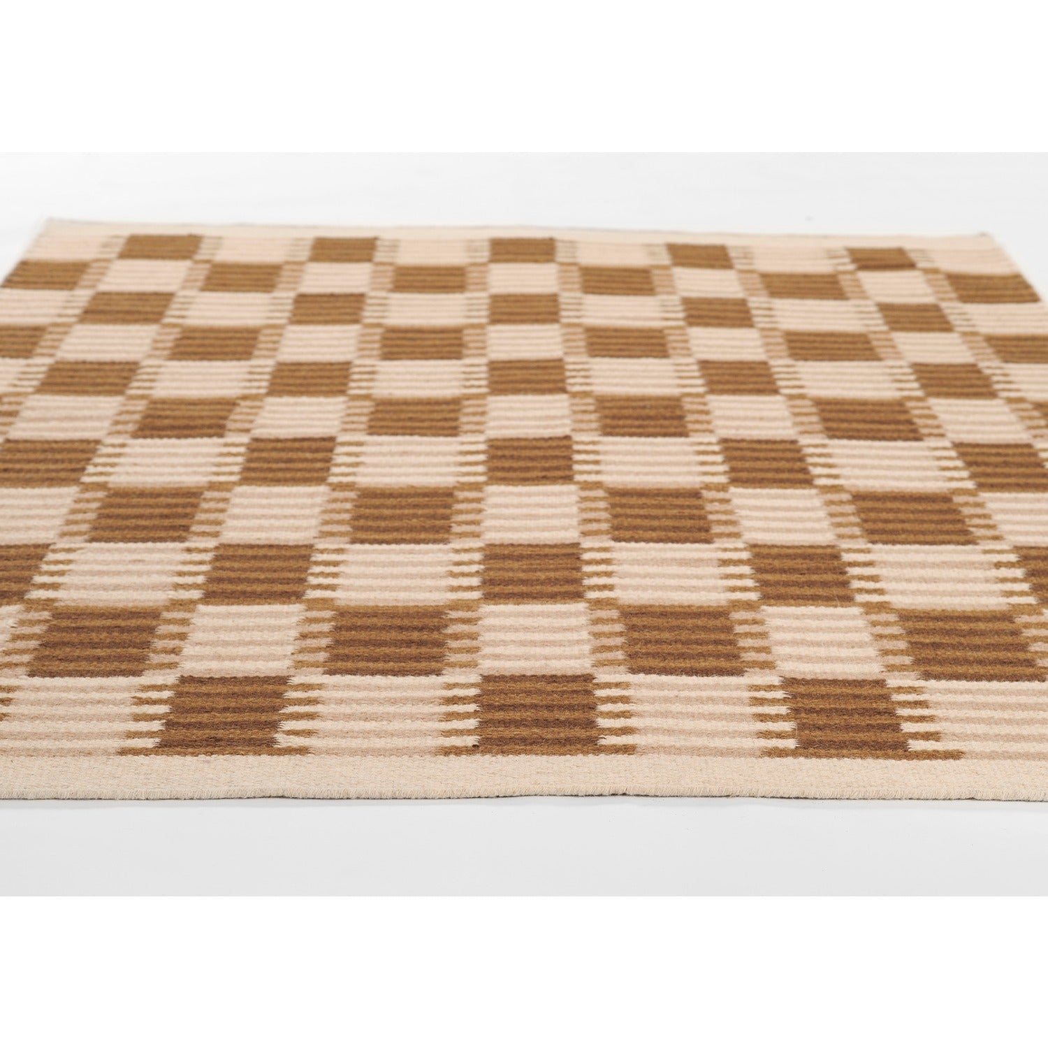 Scandi Checkered Handwoven Rug