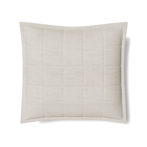 Macau Quilted Sham - Natural