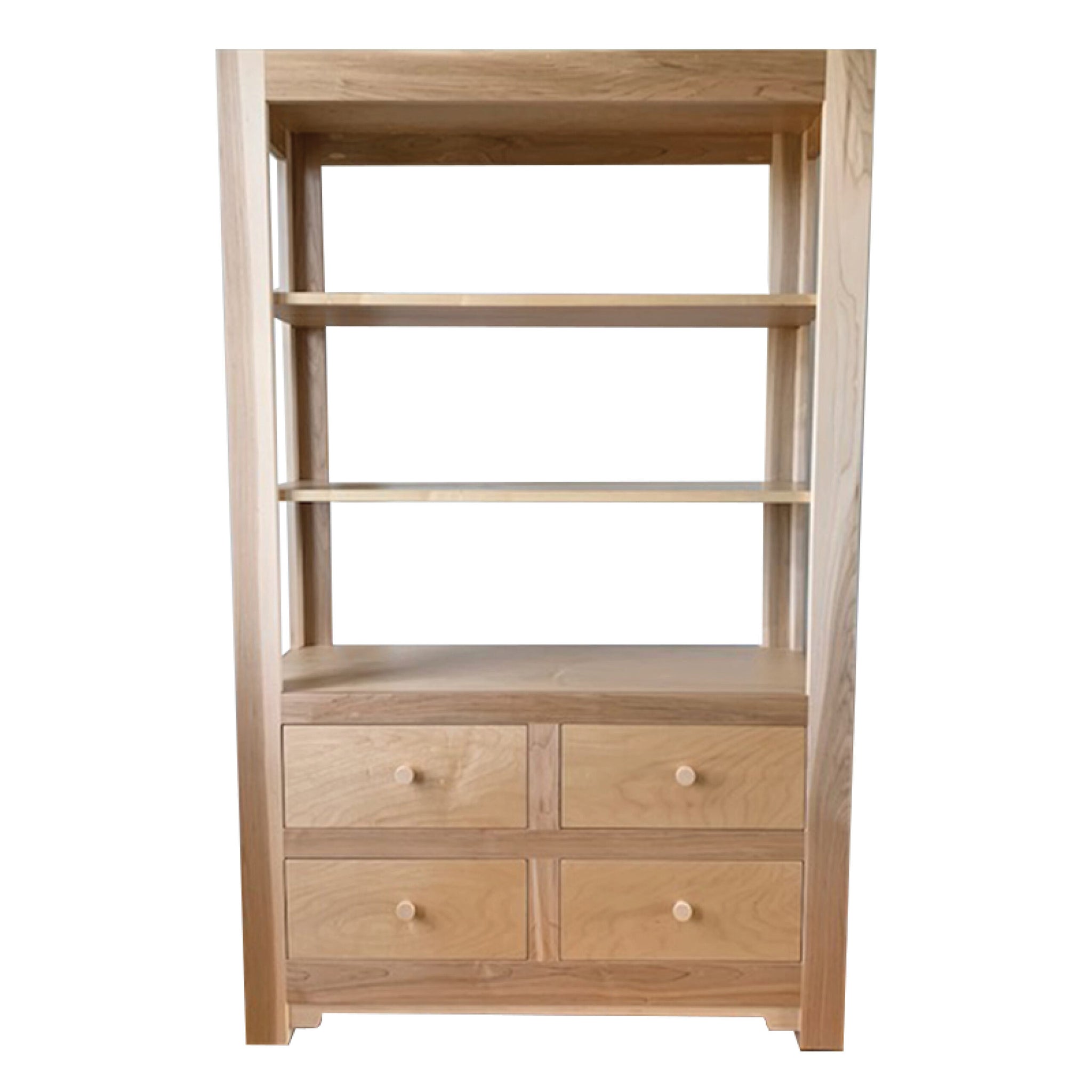 Small Etagere With Drawers - Clear Maple