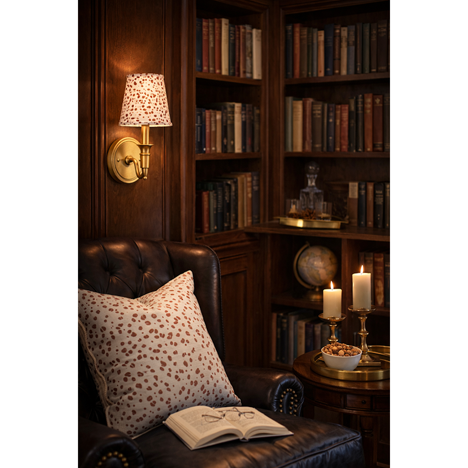 Red Dot Sconce Shade