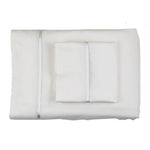 Silk Trim Sheet Set in White