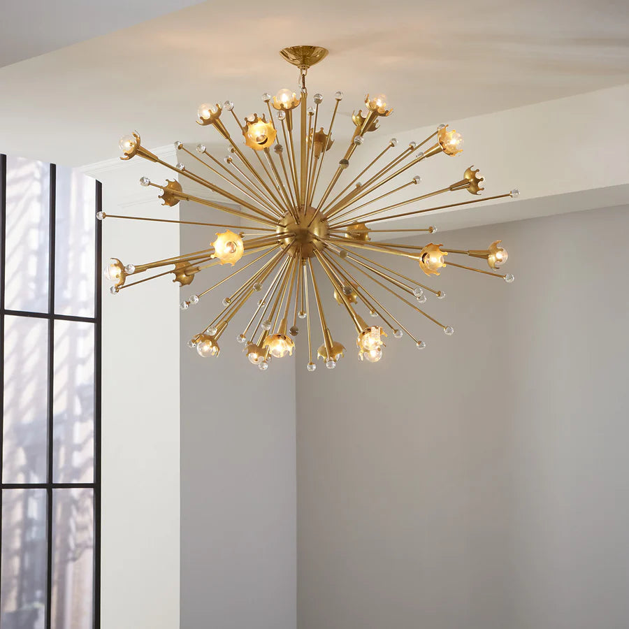 Sputnik Chandelier - Brass