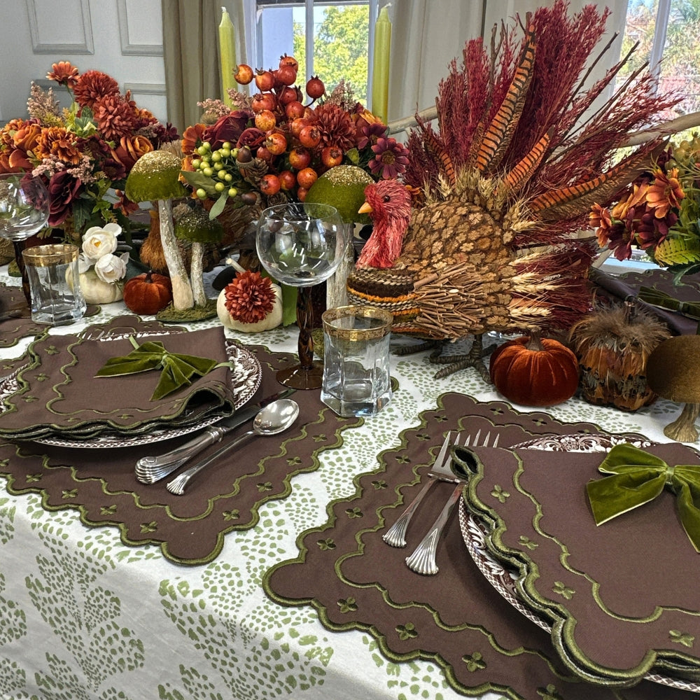 Georgina Napkin - Cocoa and Sage (Set of 4)