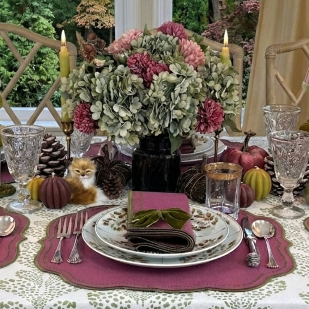 Charlotte Placemat - Plum and Sage (Set of 4)