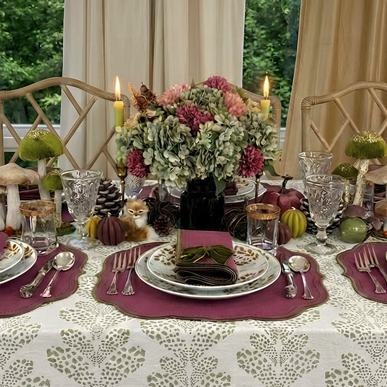Charlotte Placemat - Plum and Sage (Set of 4)
