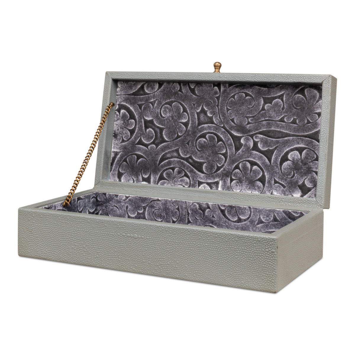 Gatsburg Shagreen Box - Storm Grey (Set of 2)