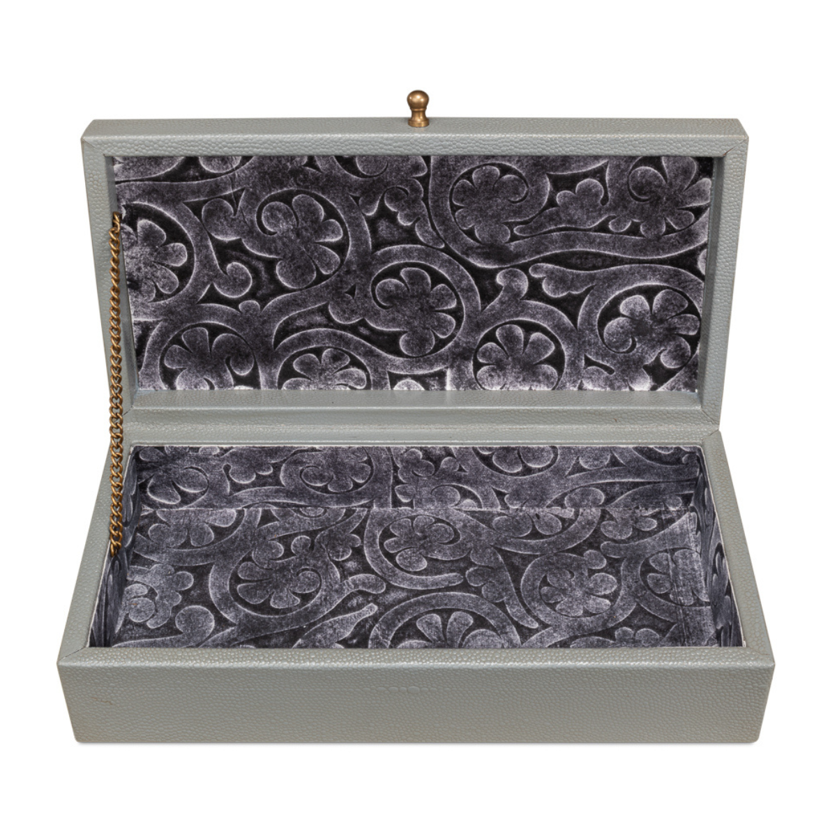 Gatsburg Shagreen Box - Storm Grey (Set of 2)