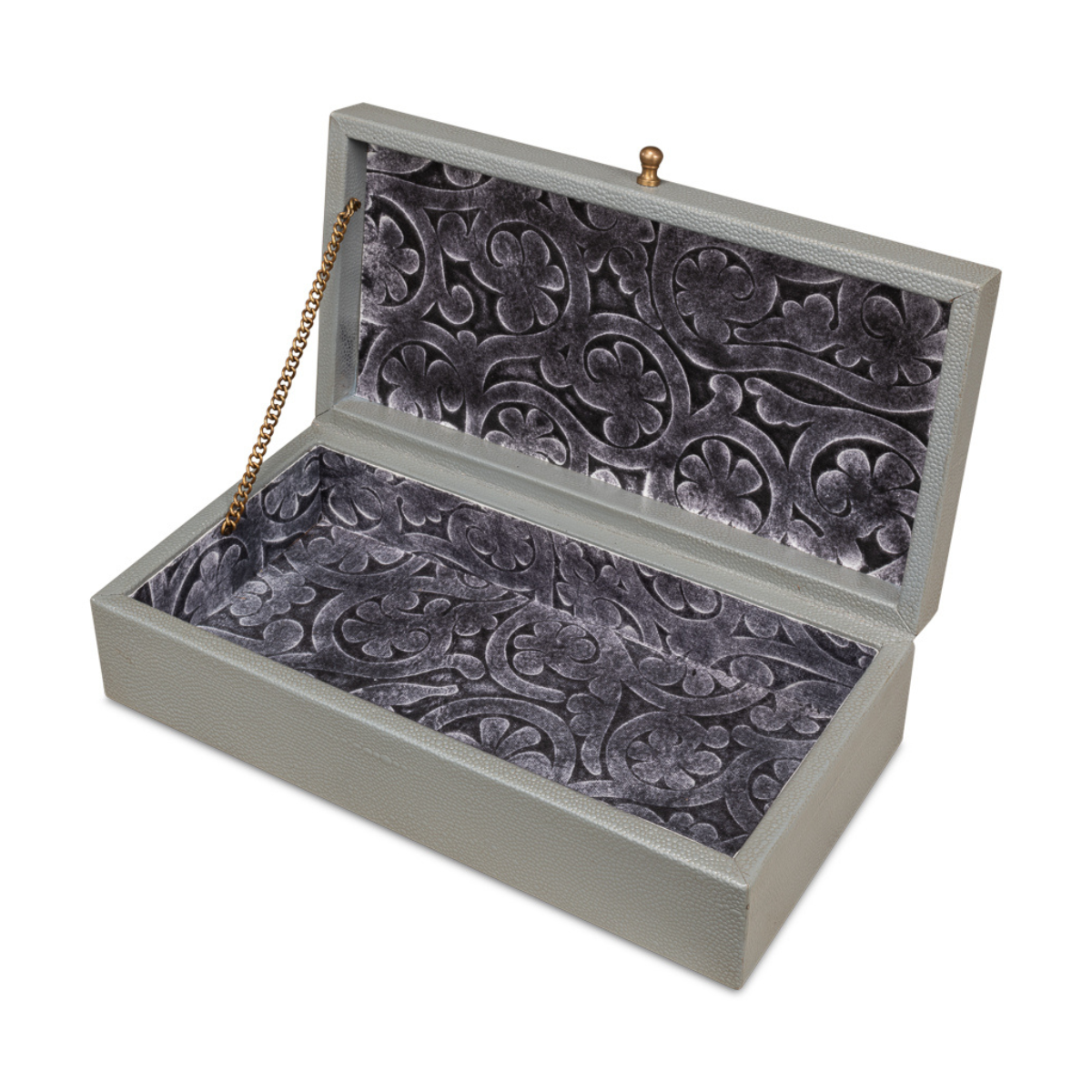 Gatsburg Shagreen Box - Storm Grey (Set of 2)