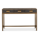 Gideon Shagreen Console Table, Antique Grey
