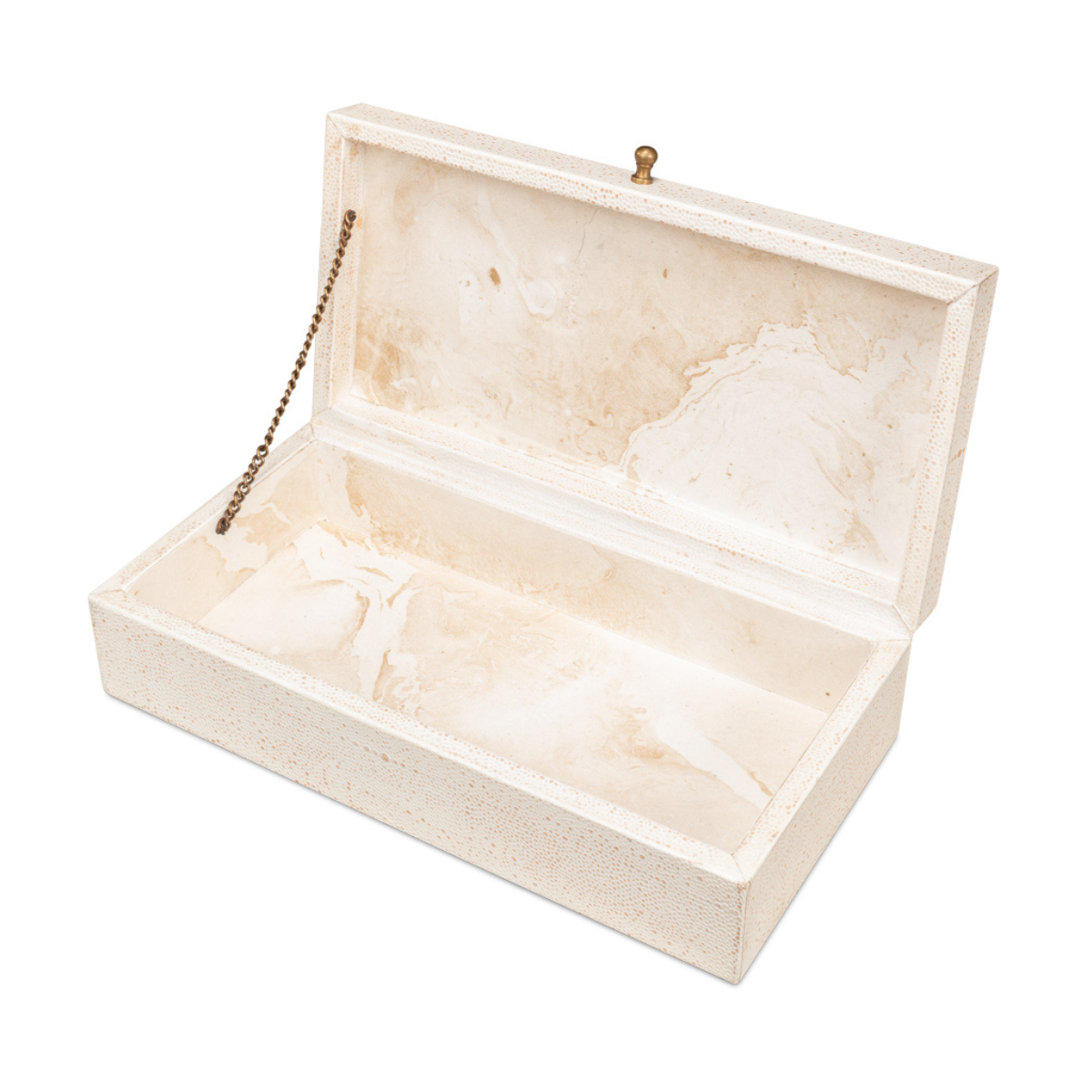 Gatsburg Shagreen Box - Osprey White (Set of 2)