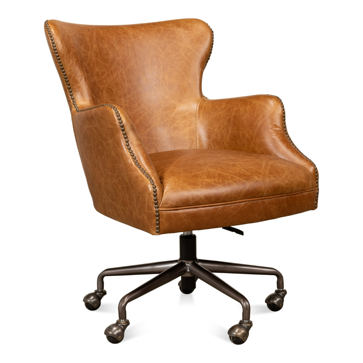 Andrew Jackson Desk Chair  Cuba Brown