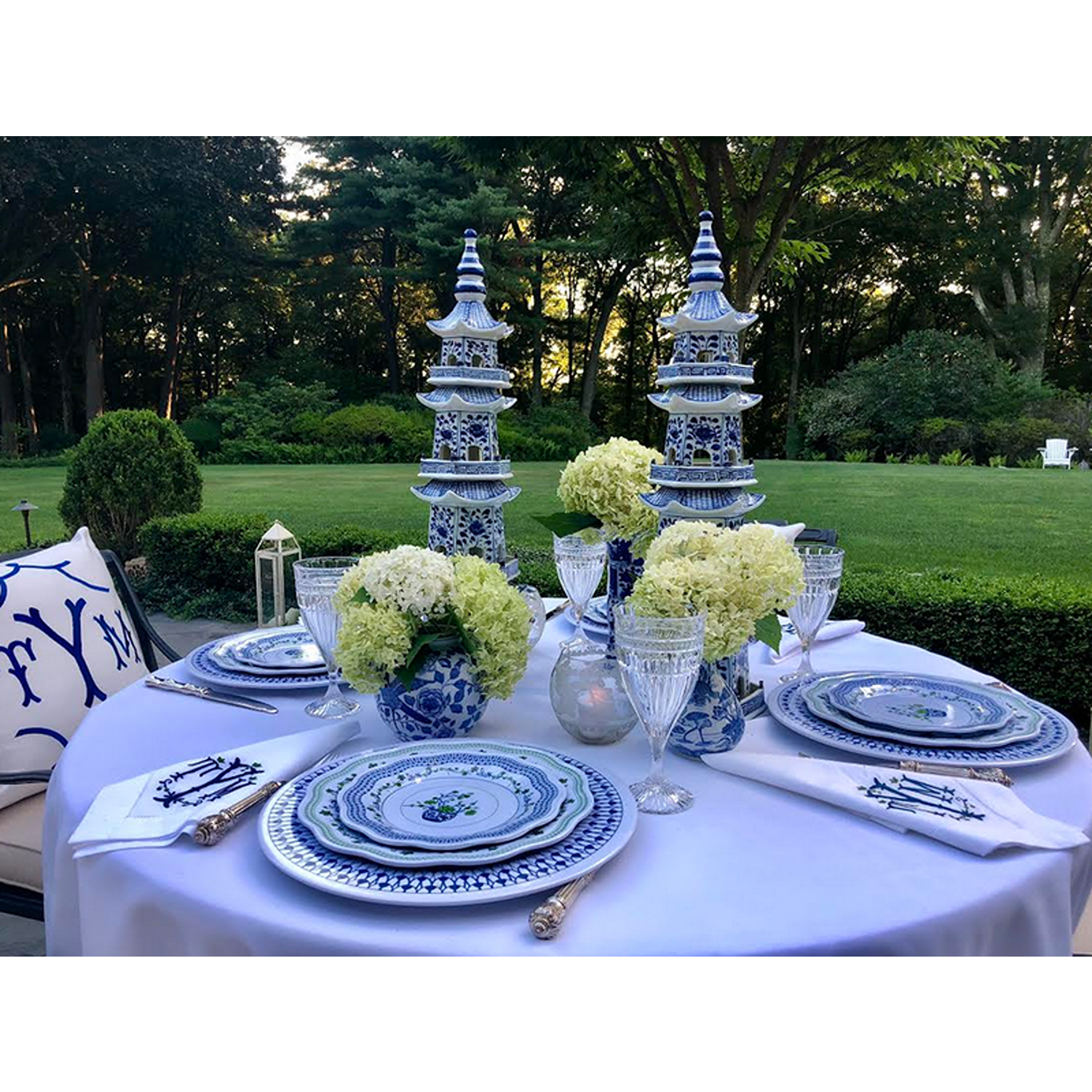 Floral Cache Pot Melamine Dinnerware Collection