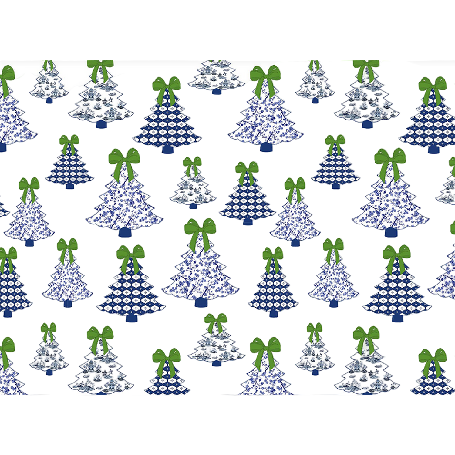 Christmas Tree with Green Bow
