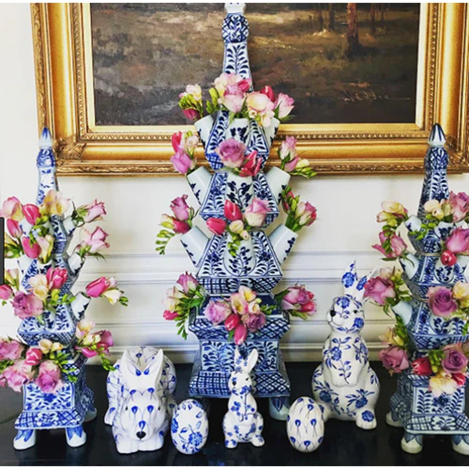 Original Blue and White Tulipiere