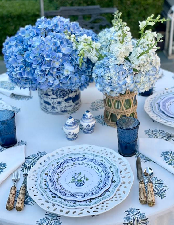 Floral Cache Pot Melamine Dinnerware Collection