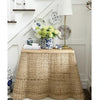 Scalloped Wicker Console