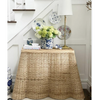 Scalloped Wicker Console