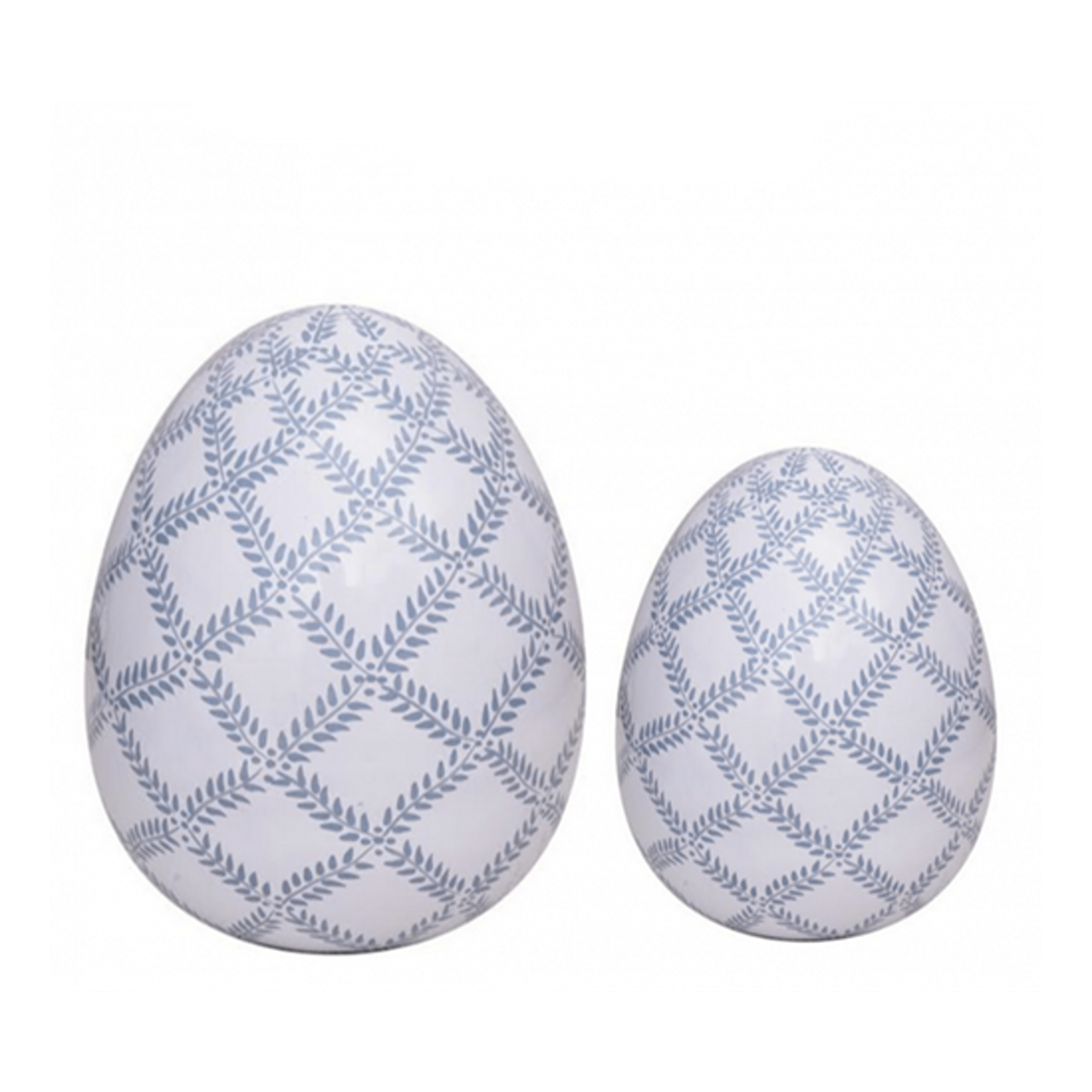 Soft Blue Lattice Egg