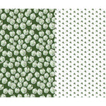 Reversible Moss Green Ginger Jar Swiss Dot Gift Wrap