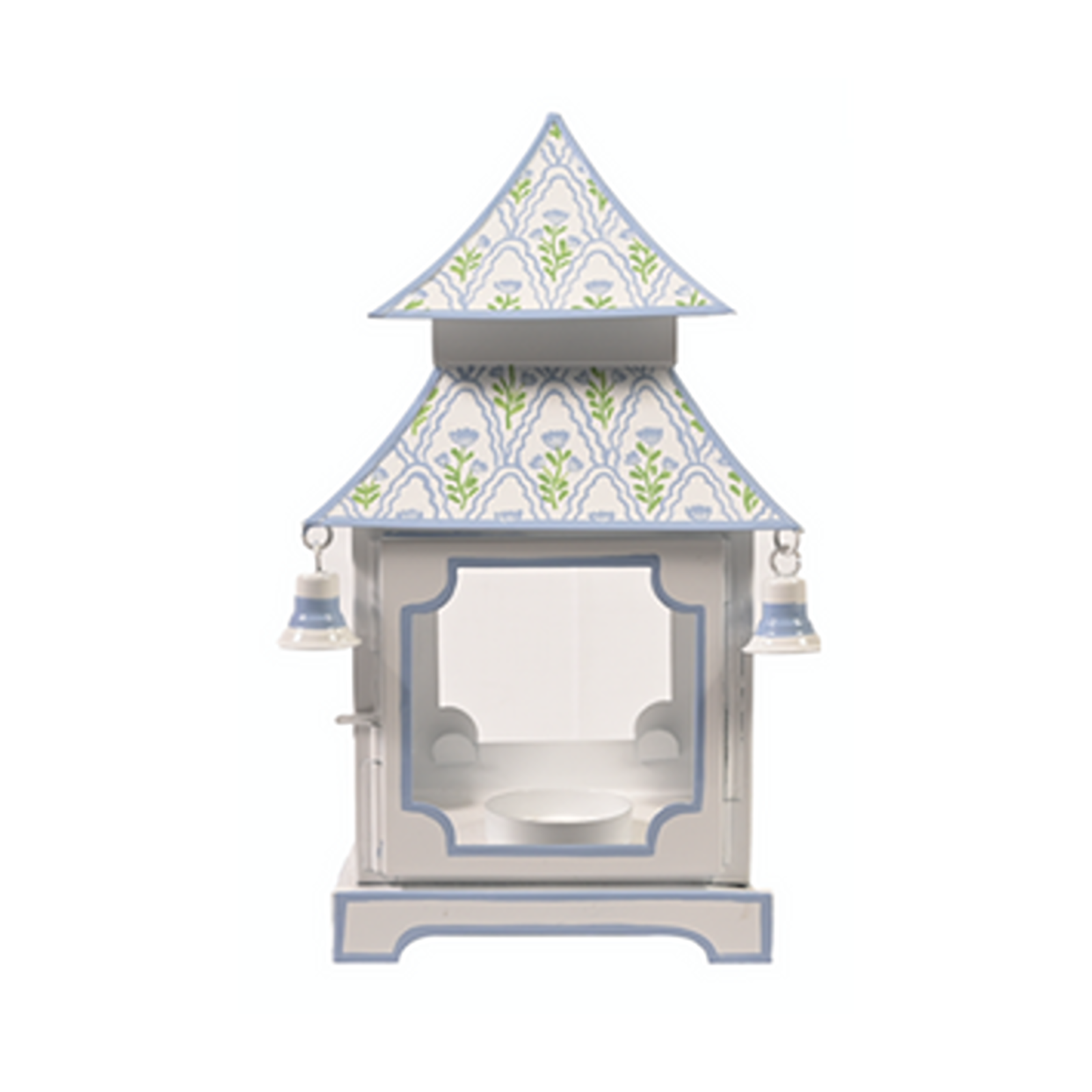 White & Lavender Tulip Pagoda Lantern (3 Sizes)