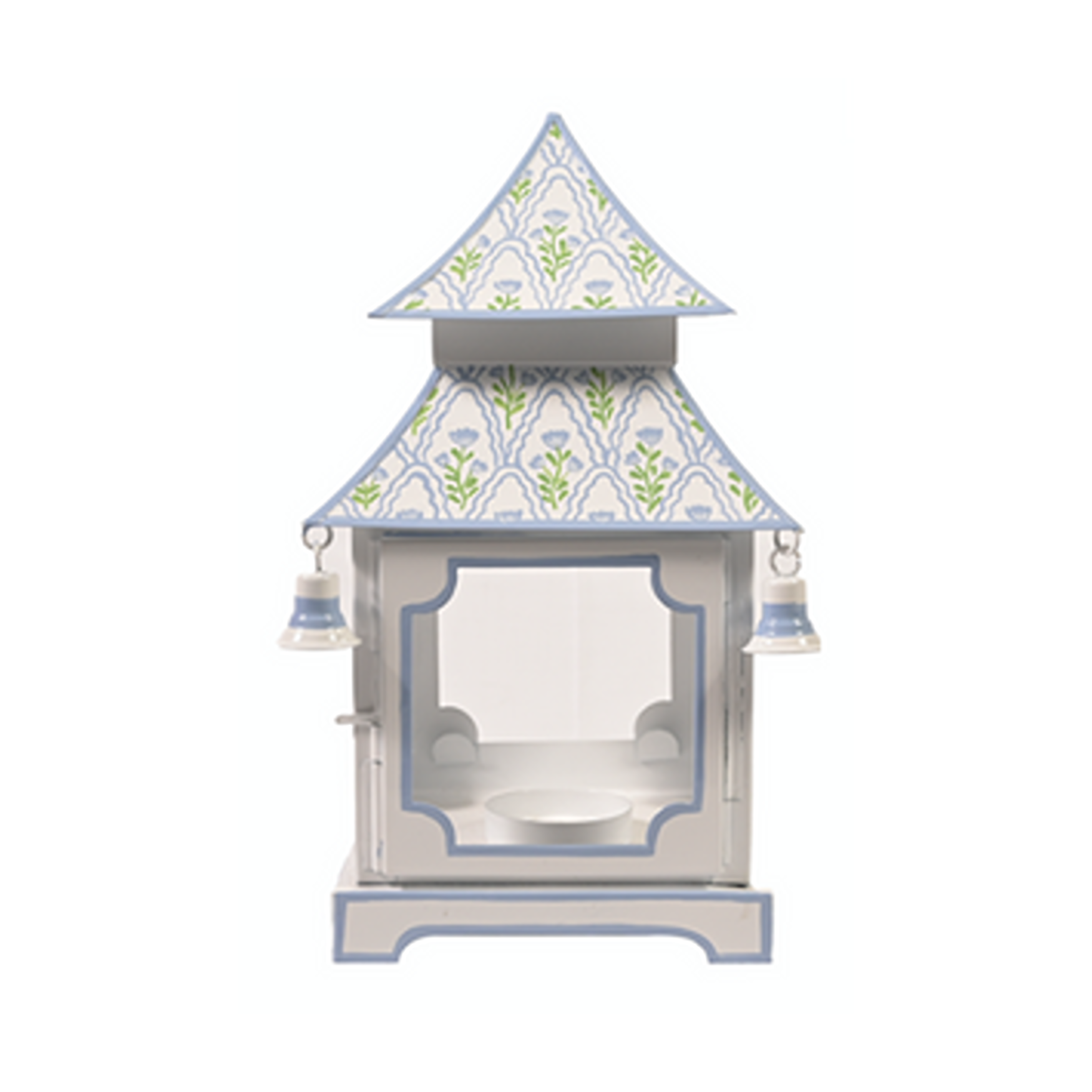 White & Lavender Tulip Pagoda Lantern (3 Sizes)