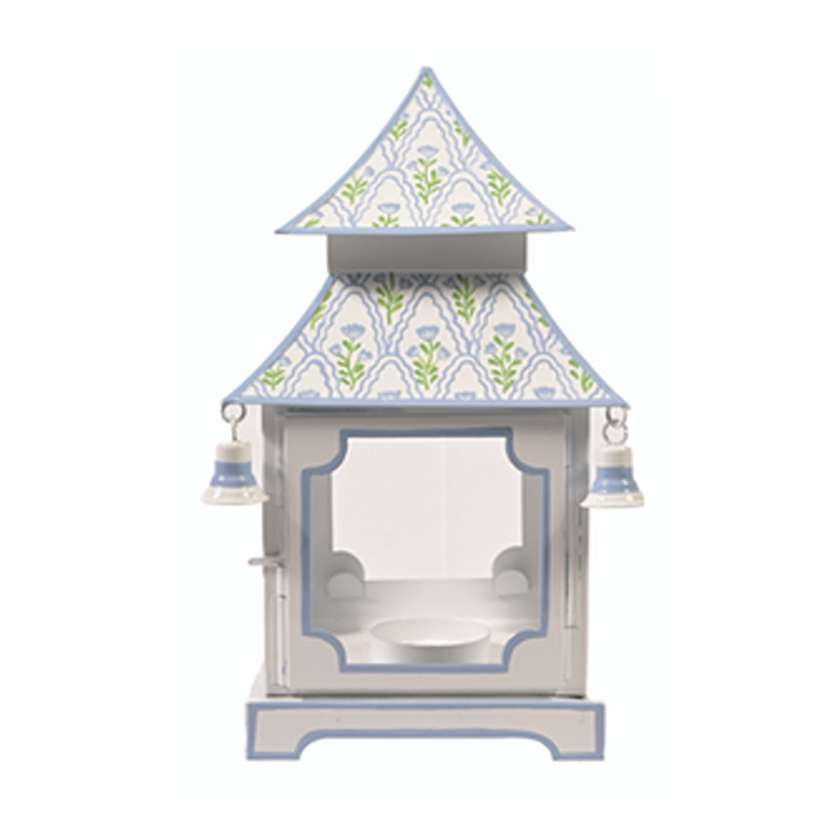 White & Lavender Tulip Pagoda Lantern (3 Sizes)