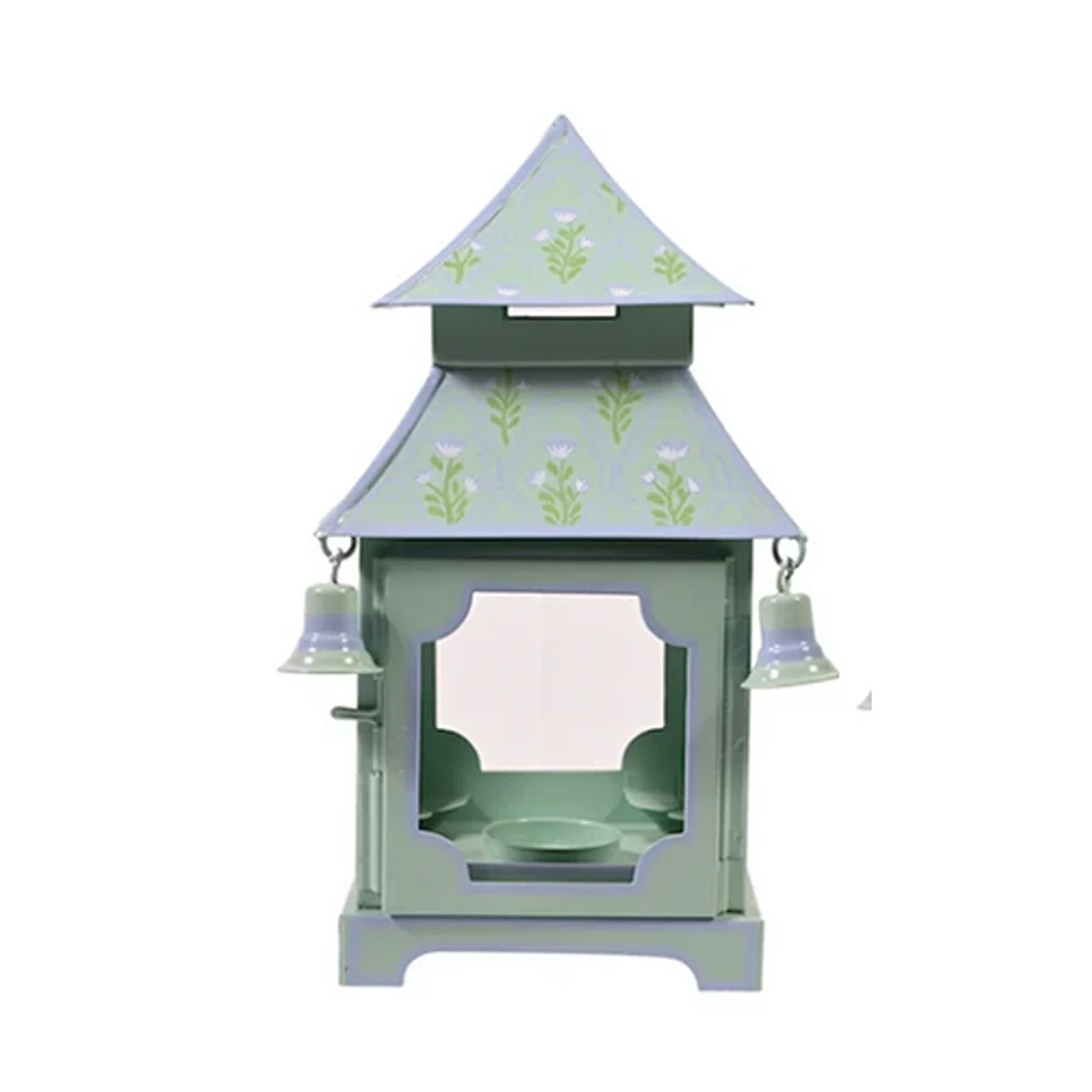 Sage Green &  Lavender Tulip Pagoda Lantern (3 Sizes)