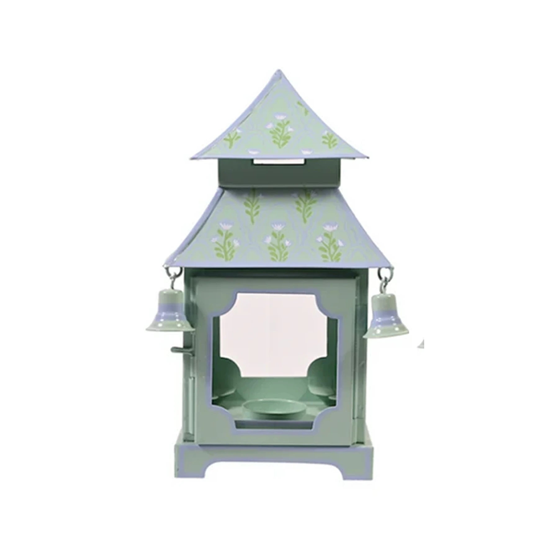 Sage Green &  Lavender Tulip Pagoda Lantern (3 Sizes)